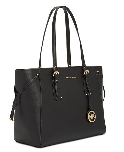 michael kors voyager medium multifunction top zip tote - black|Michael kors zip top tote + FREE SHIPPING .